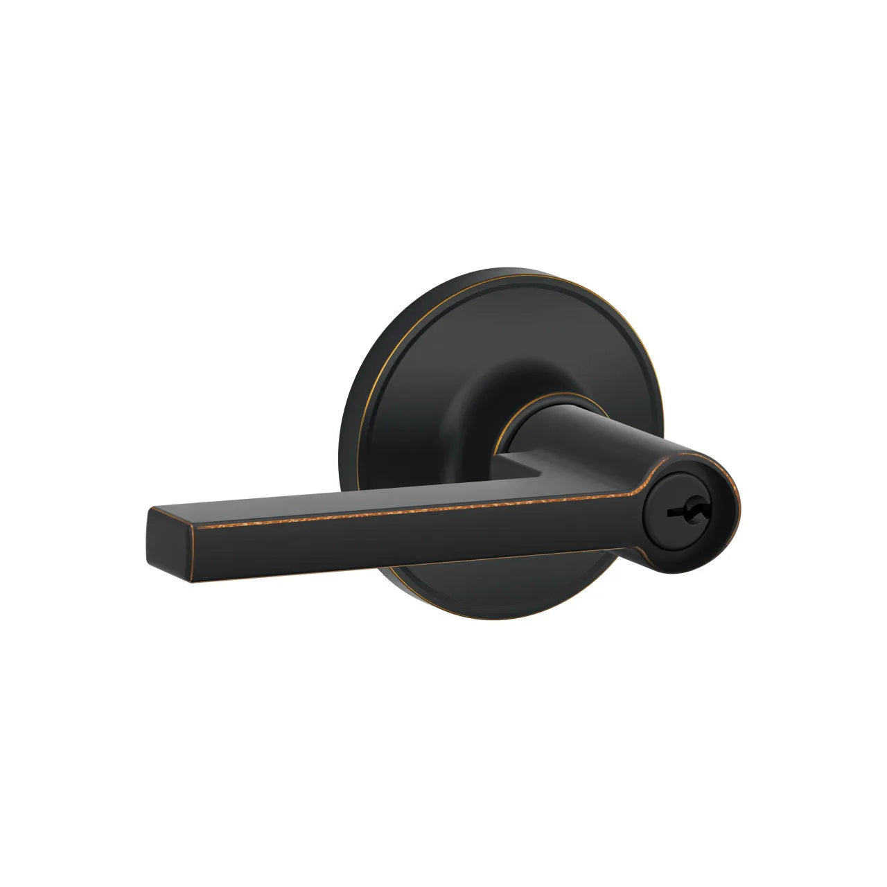 Schlage J Dexter Series Solstice Lever Aged Bronze
