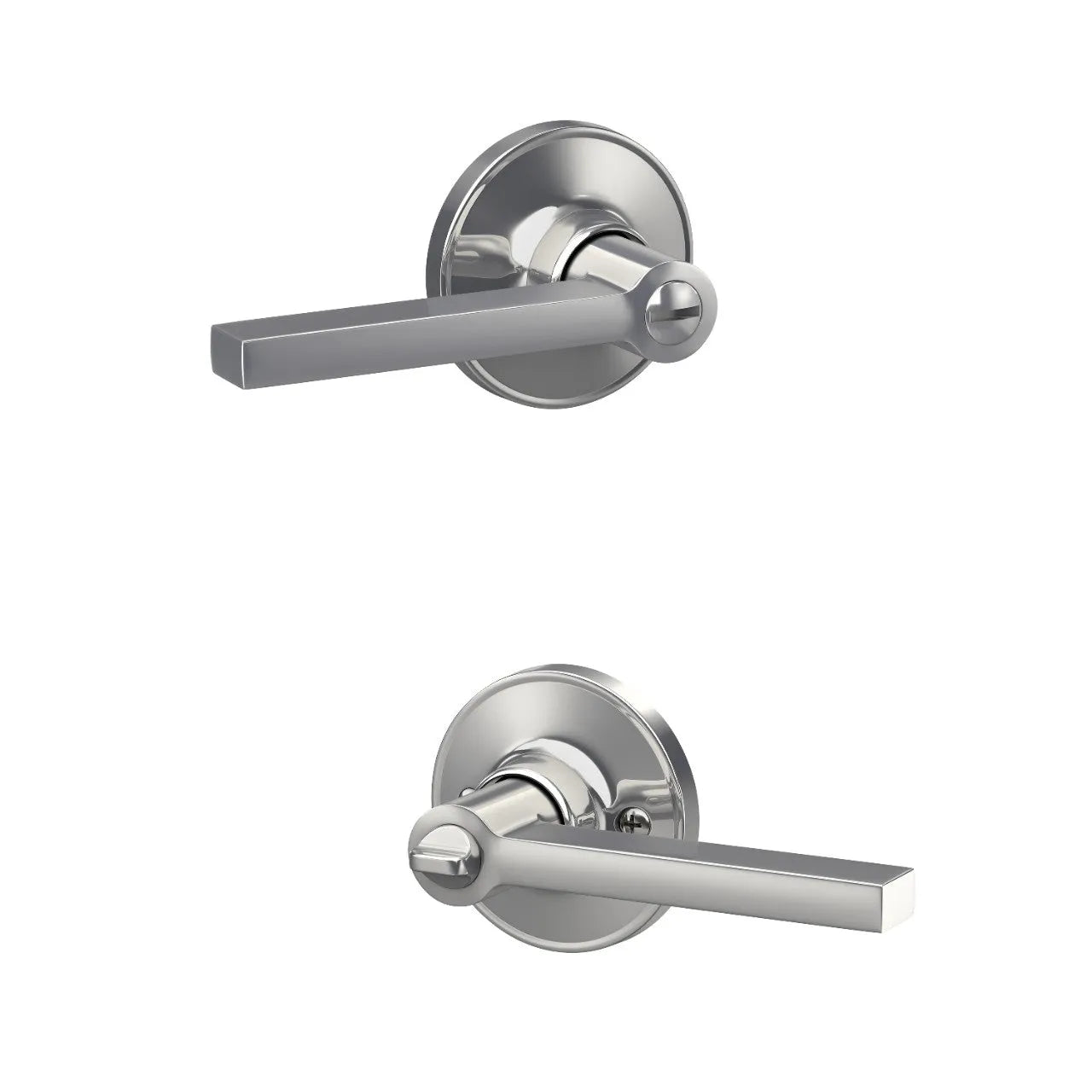 Schlage J Dexter Series Solstice Lever Bright Chrome