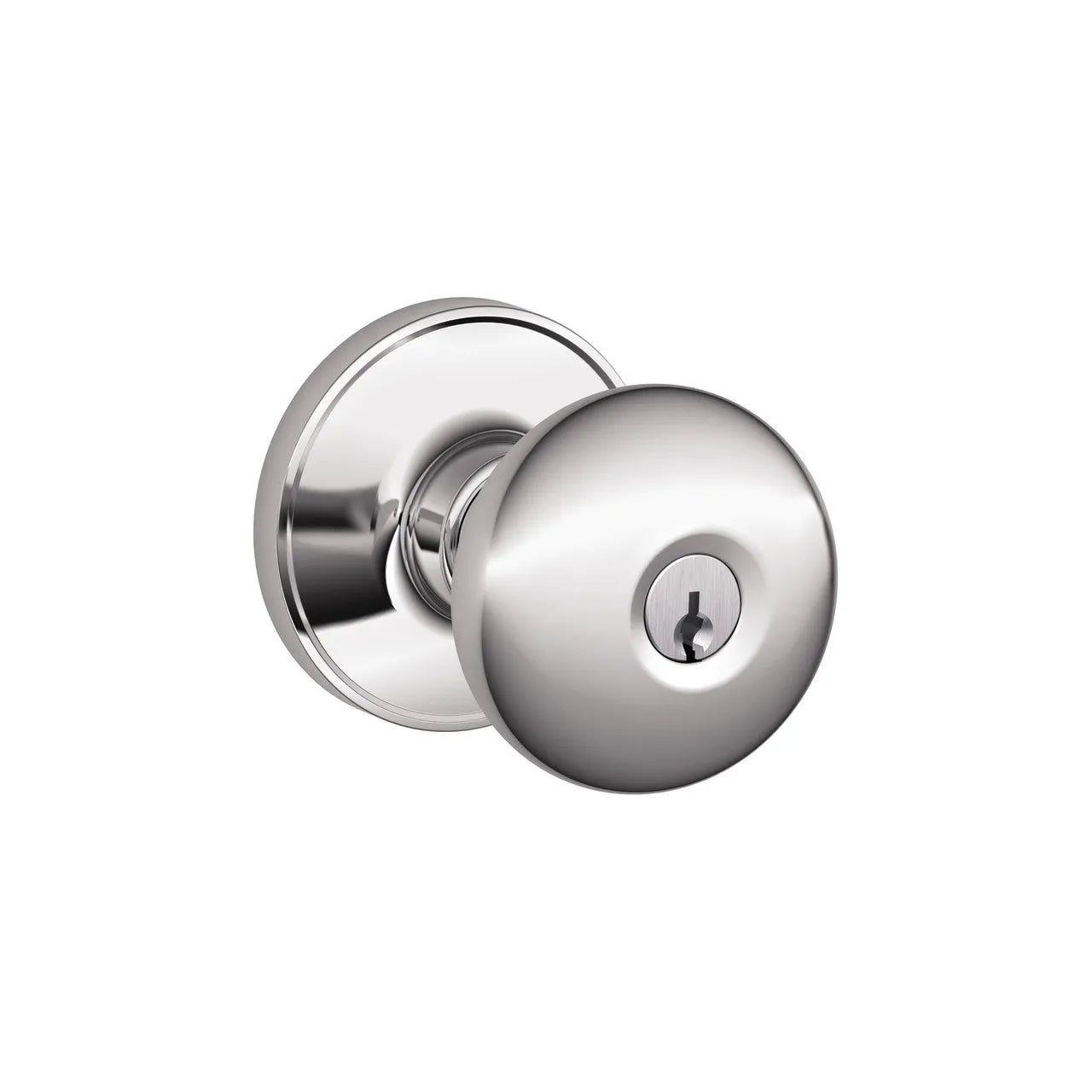 Schlage J Dexter Series Stratus Knob Bright Chrome