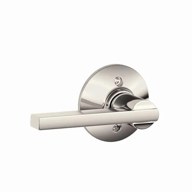 Schlage Latitude Lever Half Dummy in Polished Nickel finish