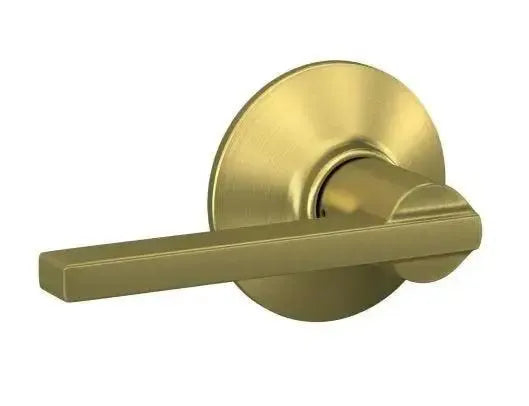 Schlage Latitude Lever in Satin Brass finish