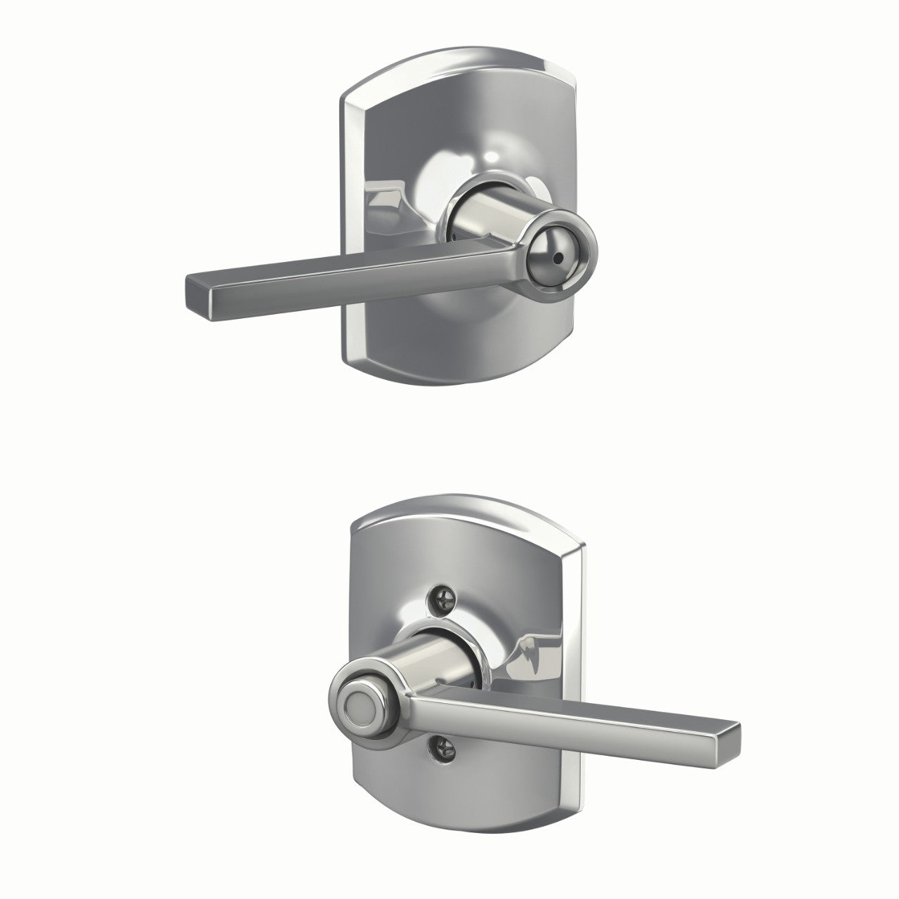 SchlageSchlage Latitude Lever with Greenwich Rosette in 