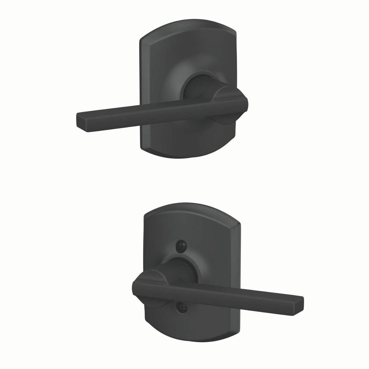 SchlageSchlage Latitude Lever with Greenwich Rosette in 