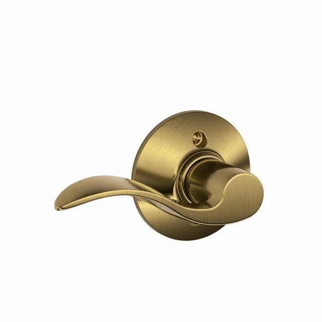 Schlage Left Hand Accent Lever Half Dummy in Antique Brass finish