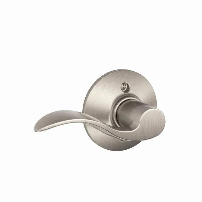 Schlage Left Hand Accent Lever Half Dummy in Satin Nickel finish