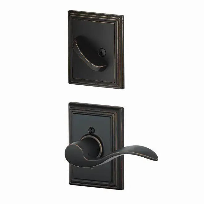 SchlageSchlage Left Hand Accent Lever With Addison Rosette Interior Active Trim - Exterior Handleset Sold Separately in 