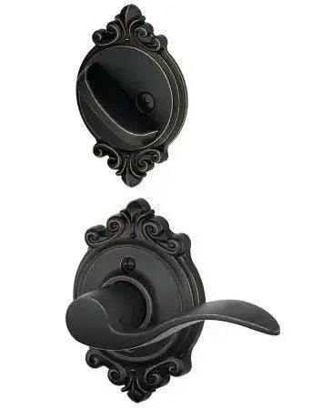 SchlageSchlage Left Hand Accent Lever With Brookshire Rosette Interior Active Trim - Exterior Handleset Sold Separately in 