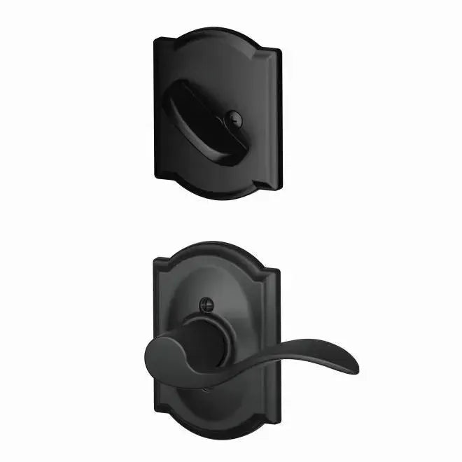 SchlageSchlage Left Hand Accent Lever With Camelot Rosette Interior Active Trim - Exterior Handleset Sold Separately in 