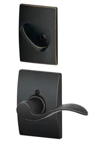 SchlageSchlage Left Hand Accent Lever With Century Rosette Interior Active Trim - Exterior Handleset Sold Separately in 
