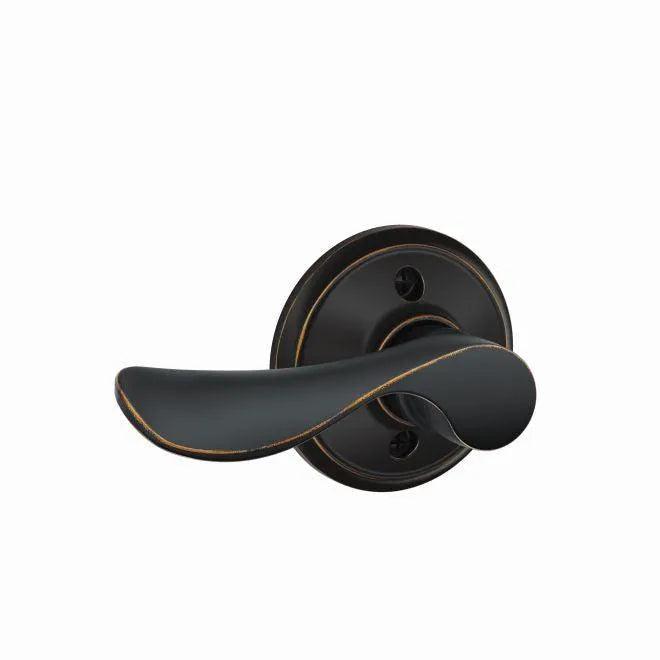 Schlage Left Hand Champagne Lever Half Dummy Aged Bronze