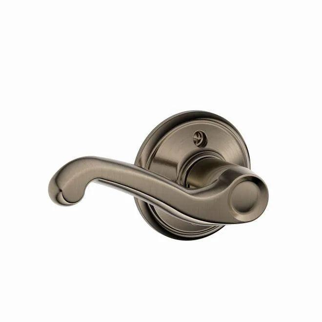 Schlage Left Hand Flair Lever Half Dummy Antique Pewter