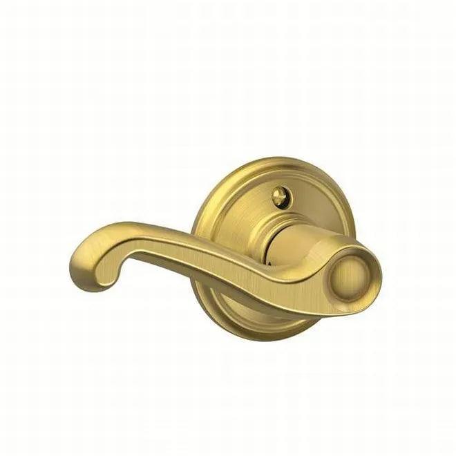 Schlage Left Hand Flair Lever Half Dummy Satin Brass