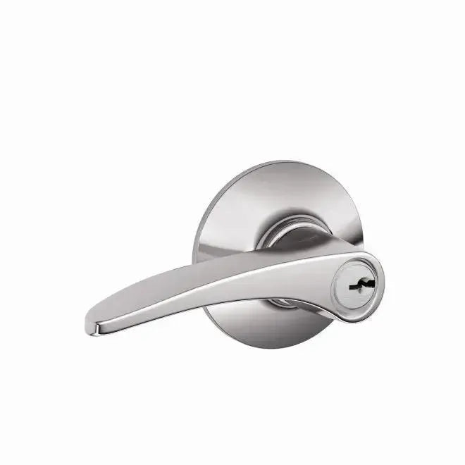 Schlage Manhattan Lever in Bright Chrome finish