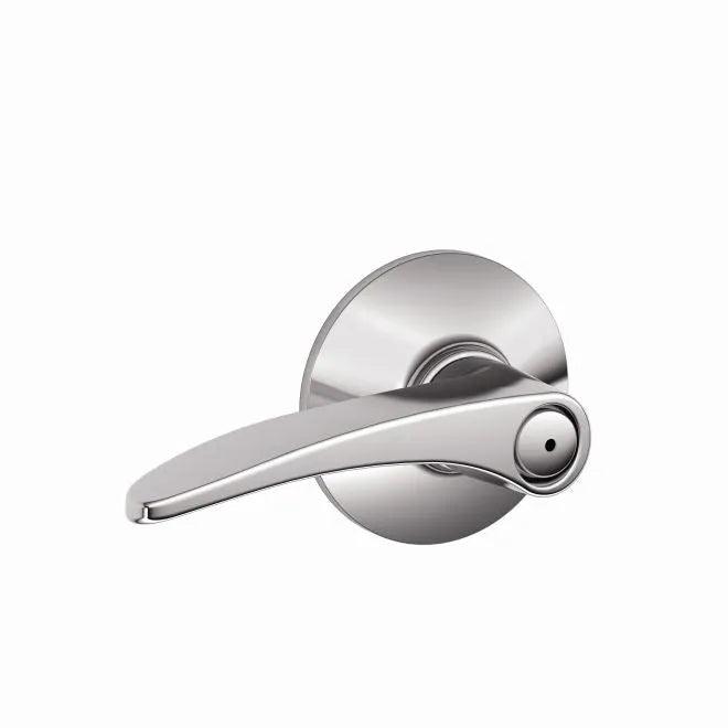 Schlage Manhattan Privacy Lever Bright Chrome
