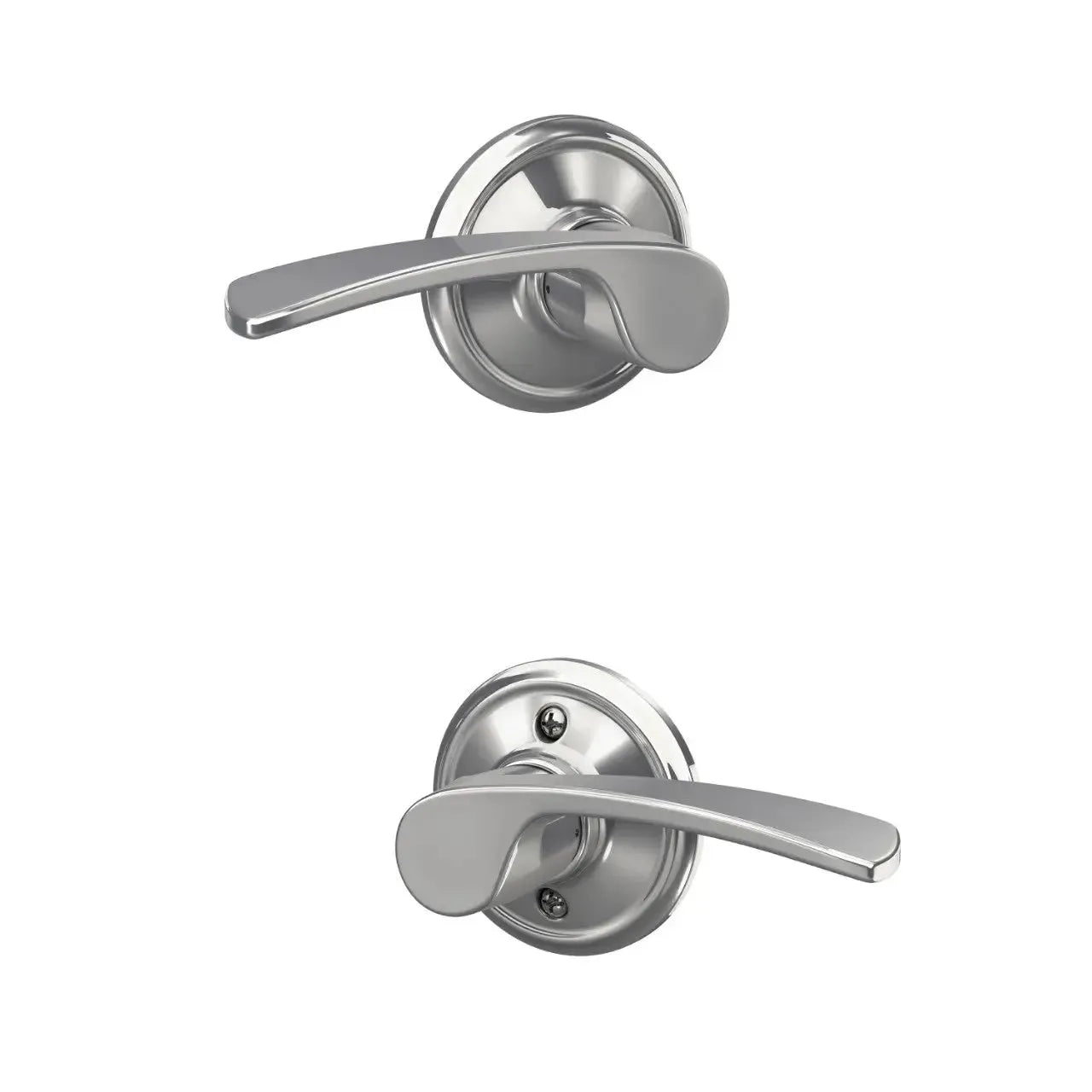Schlage Merano Lever in Bright Chrome finish