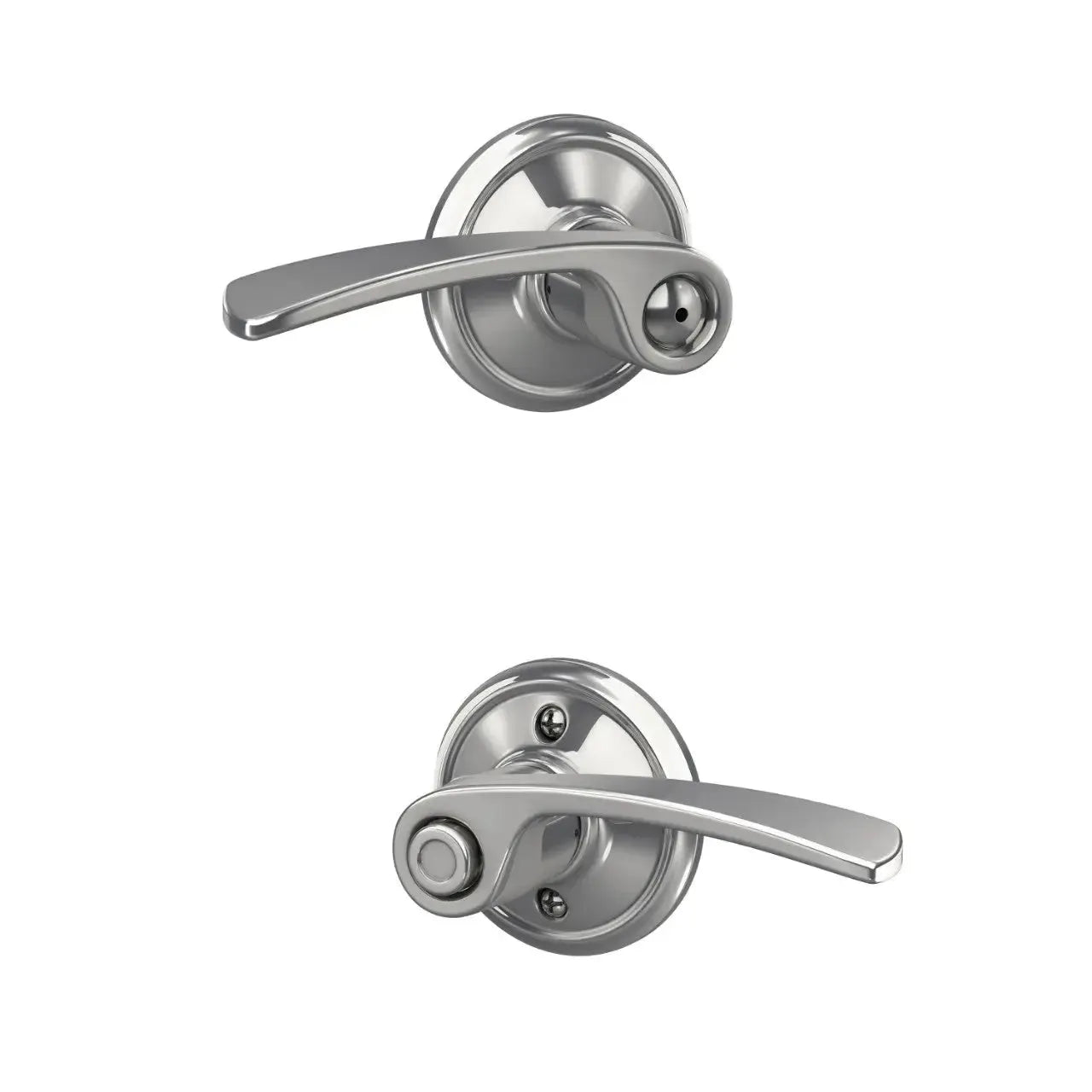 Schlage Merano Lever in Bright Chrome finish