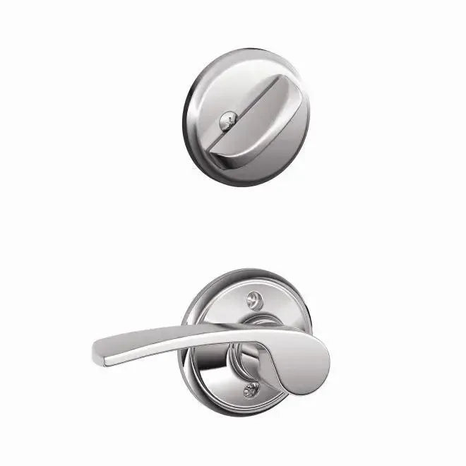Schlage Merano Lever Interior Active Trim in Bright Chrome finish