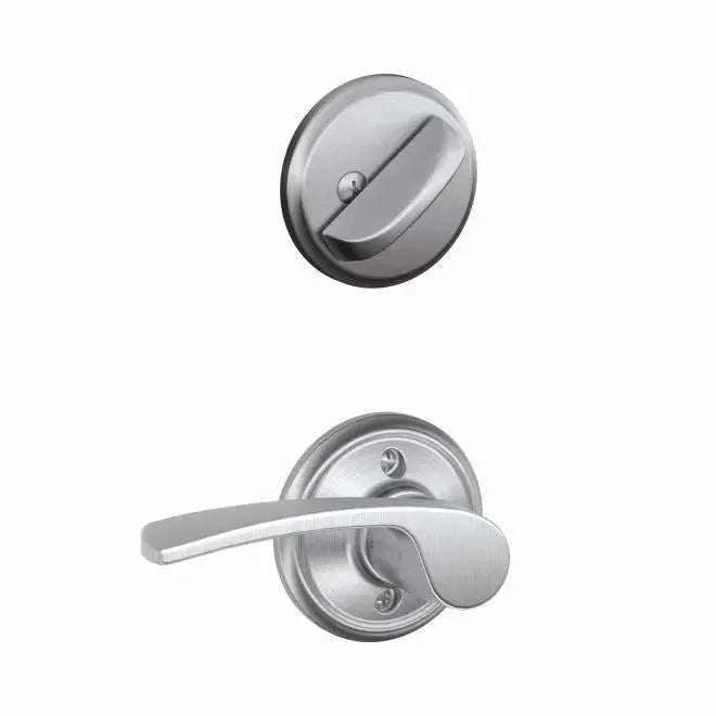 Schlage Merano Lever Interior Active Trim in Satin Chrome finish