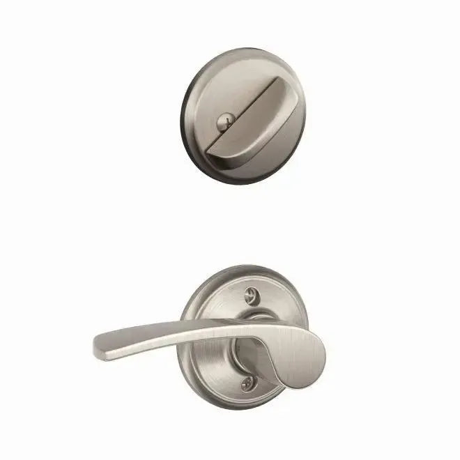 Schlage Merano Lever Interior Active Trim in Satin Nickel finish