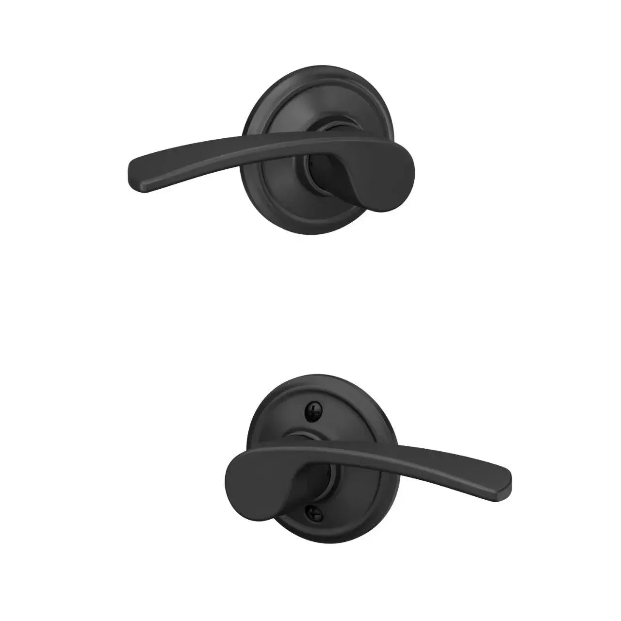 Schlage Merano Lever in Matte Black finish