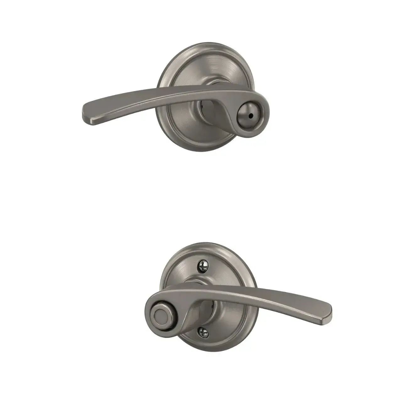 Schlage Merano Lever in Satin Nickel finish