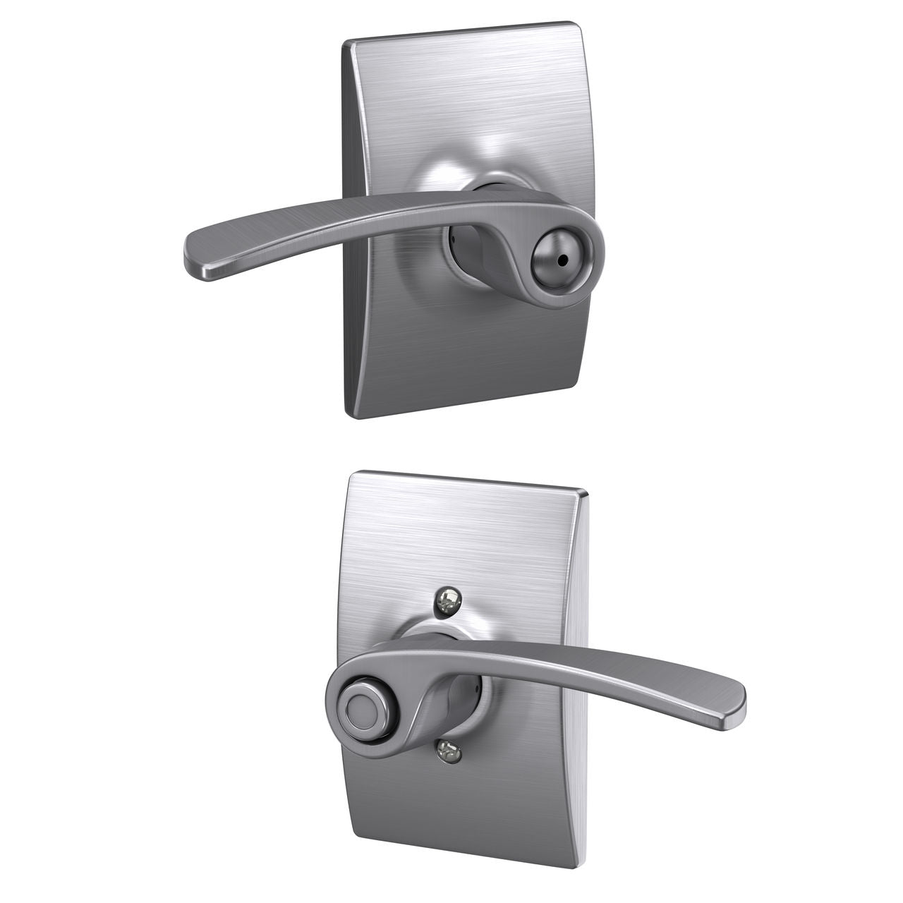 Schlage Merano Lever with Century Rosette Satin Chrome