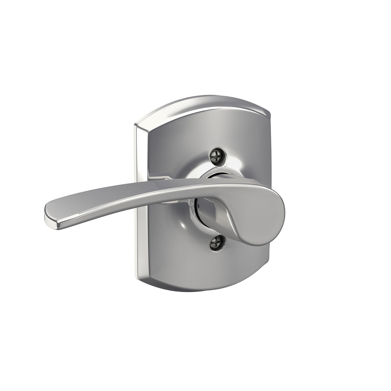 Schlage Merano Lever with Greenwich Rosette Bright Chrome
