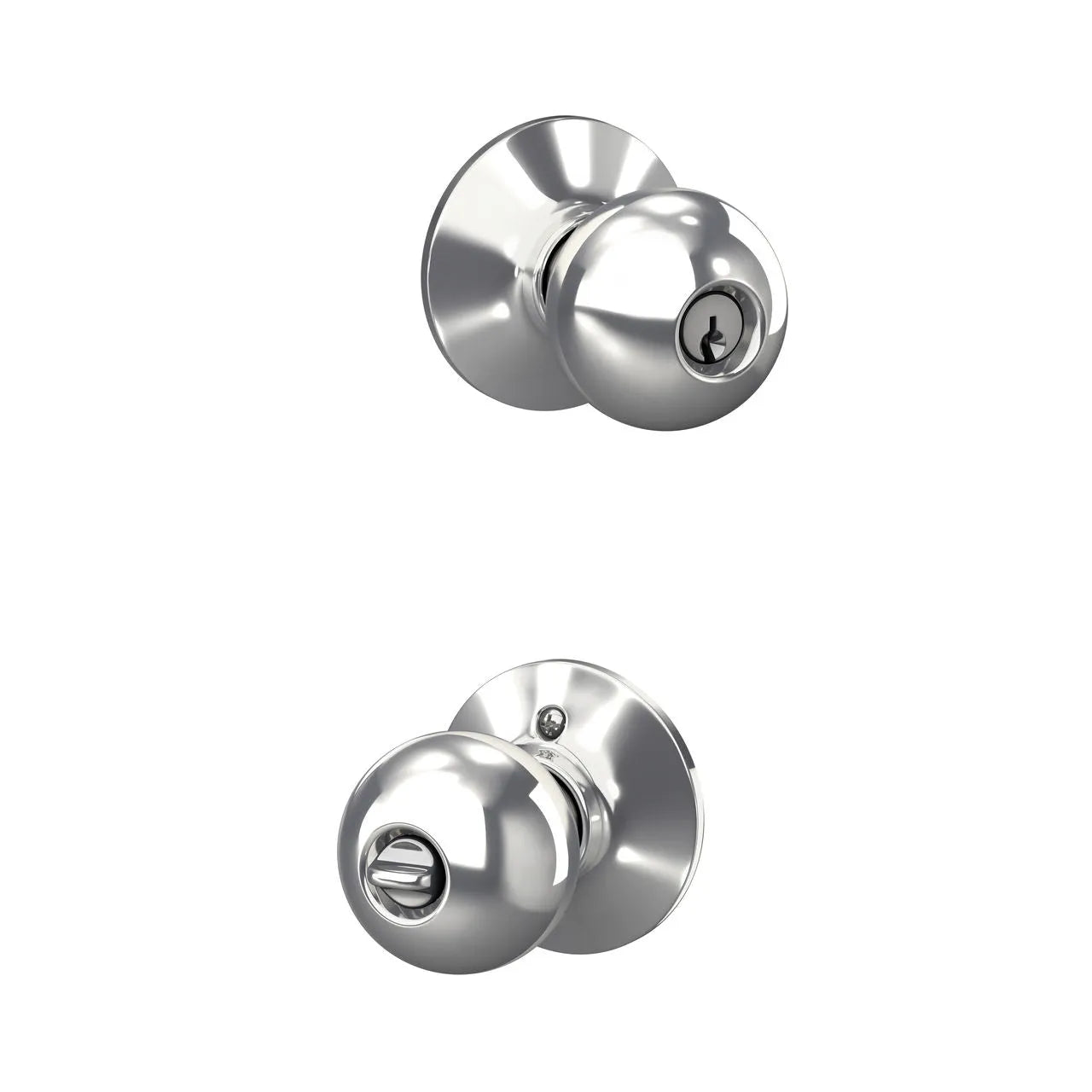Schlage Orbit Knob Bright Chrome