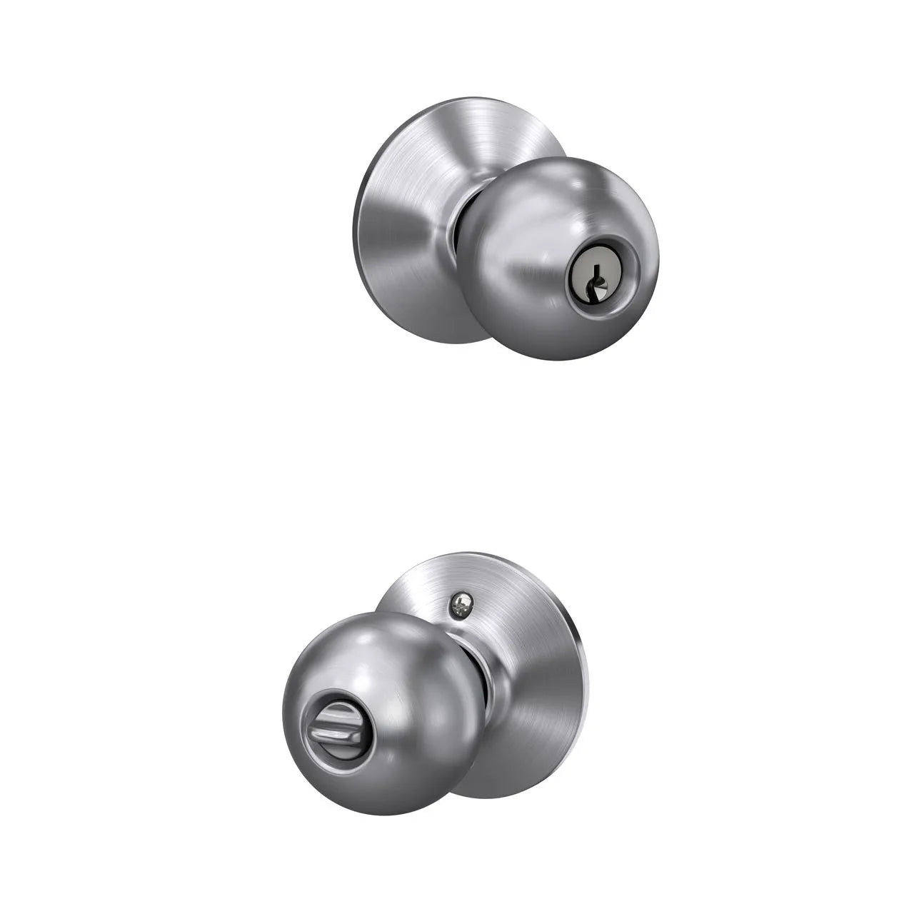 Schlage Orbit Knob Satin Chrome