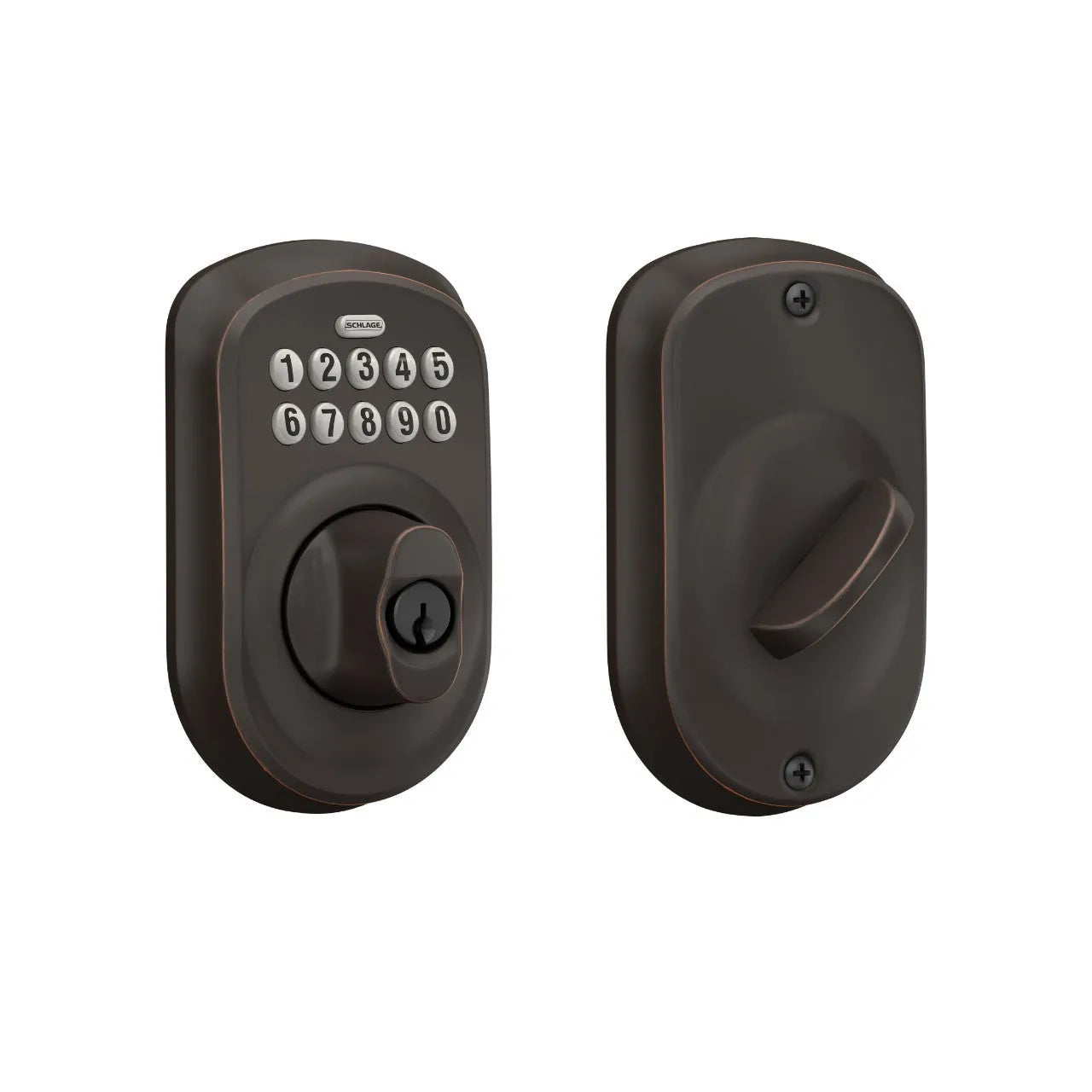 SchlageSchlage Plymouth Electronic Keypad Deadbolt in 