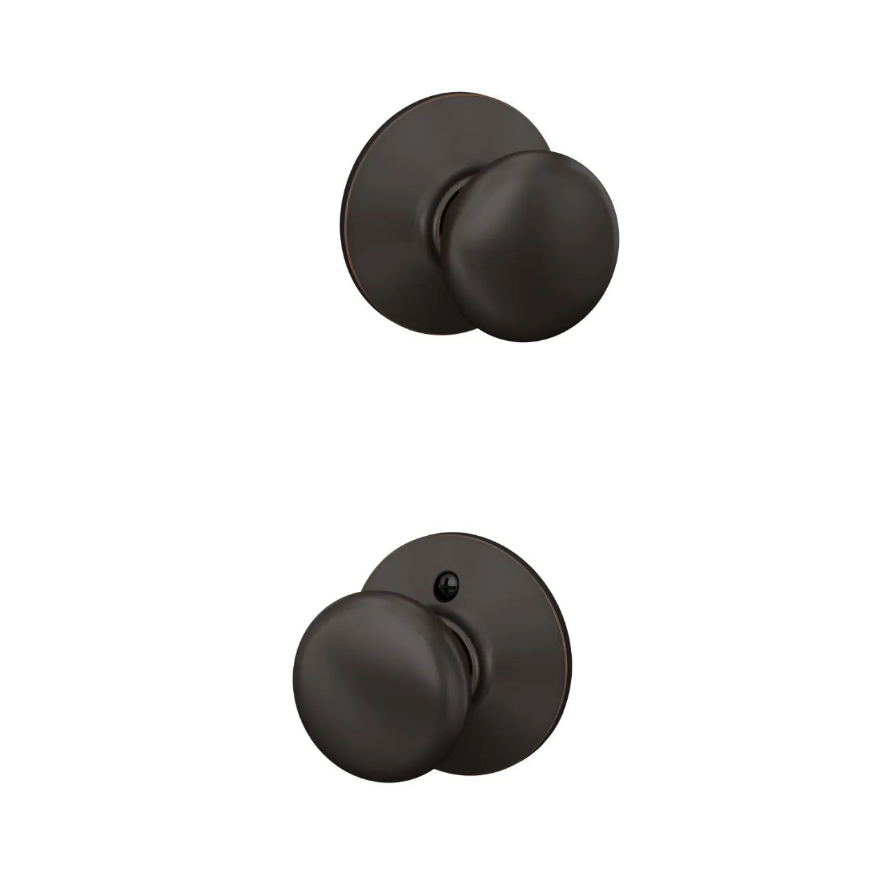 Schlage Plymouth Knob Aged Bronze