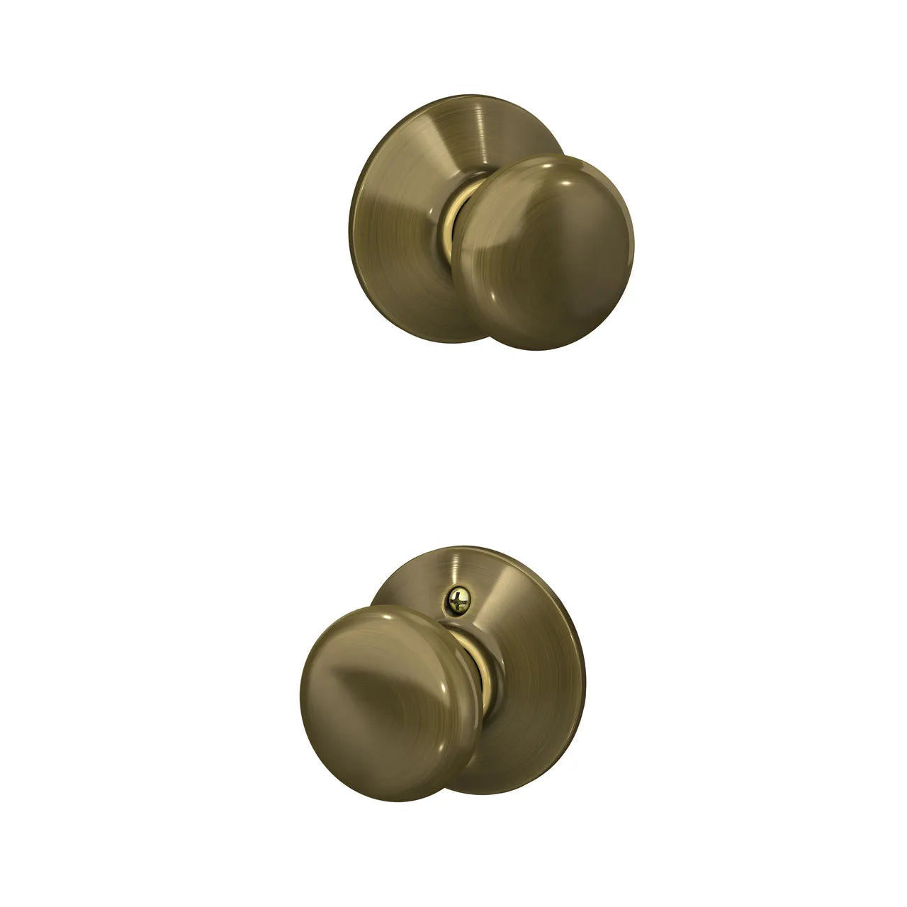Schlage Plymouth Knob Antique Brass