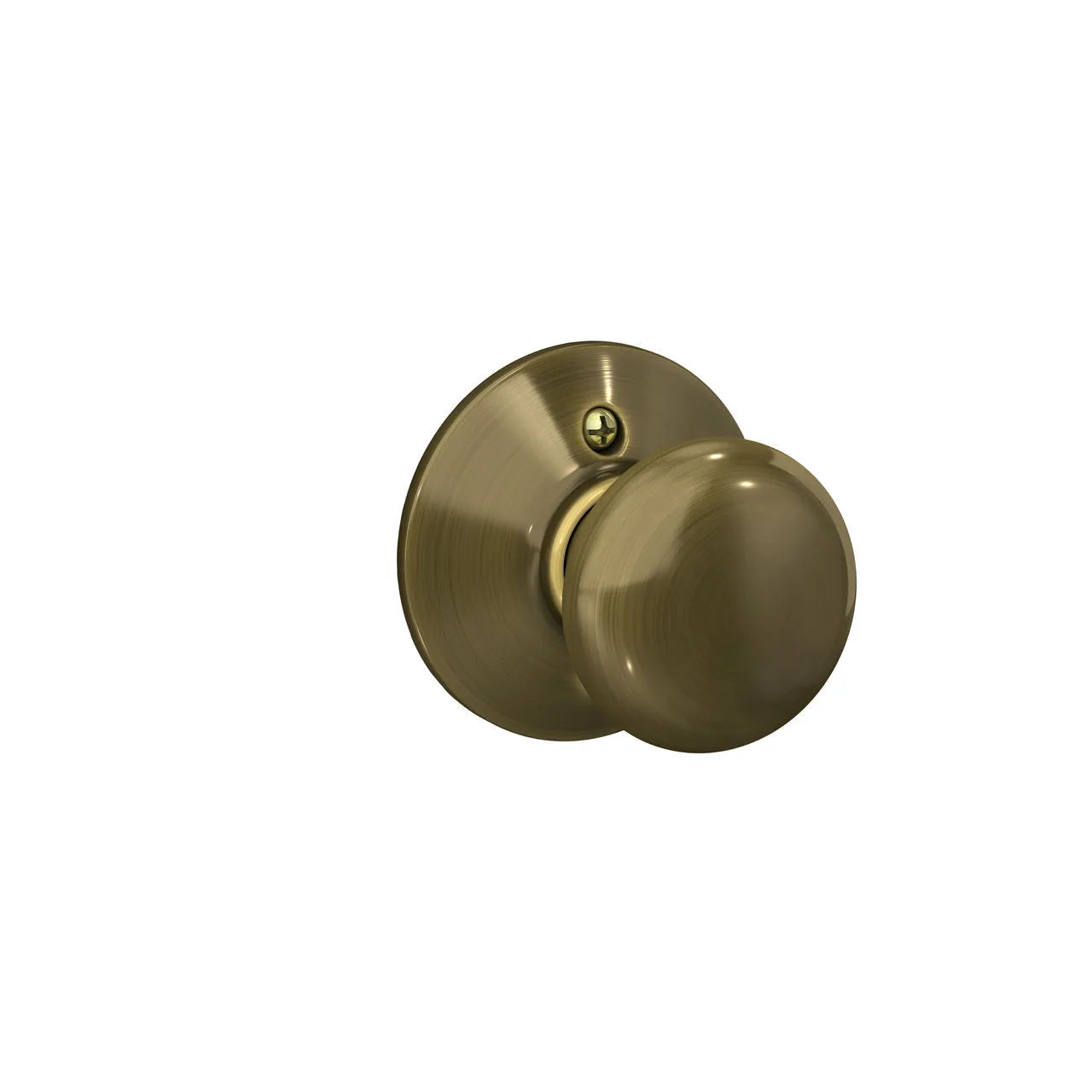 Schlage Plymouth Knob Antique Brass