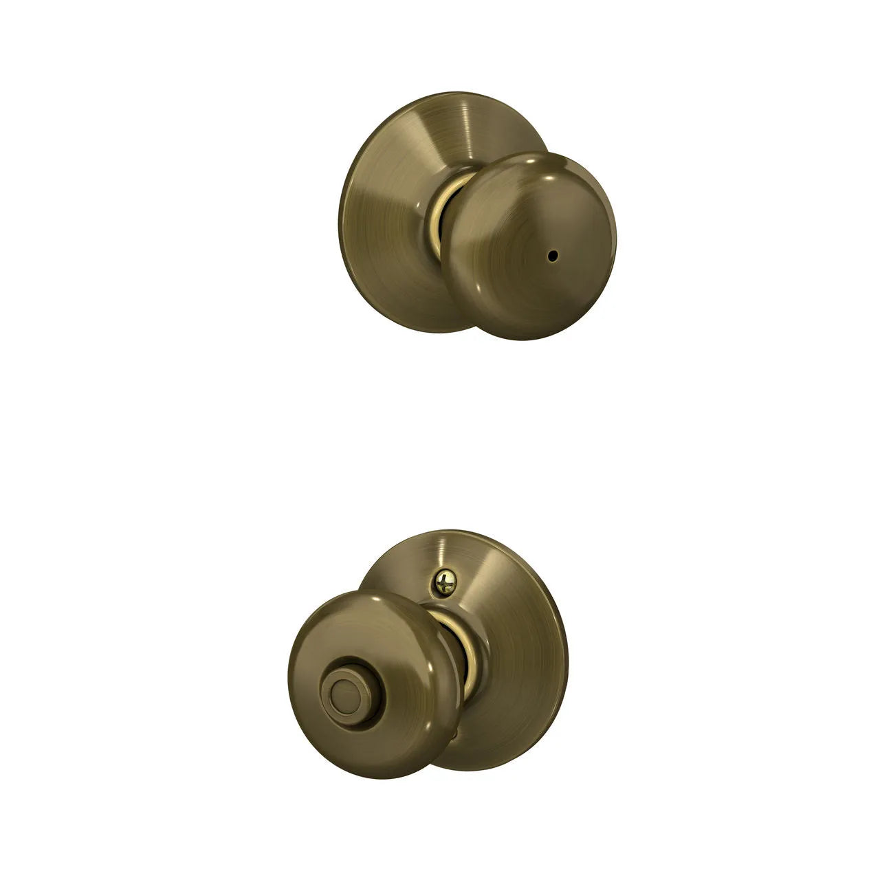 Schlage Plymouth Knob Antique Brass