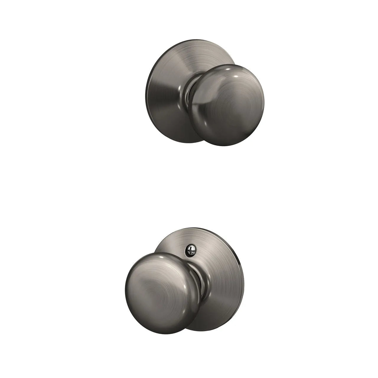 Schlage Plymouth Knob Antique Pewter