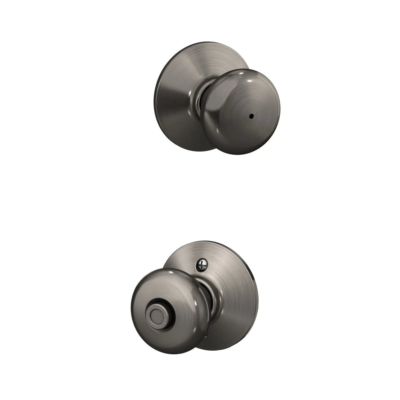 Schlage Plymouth Knob Antique Pewter