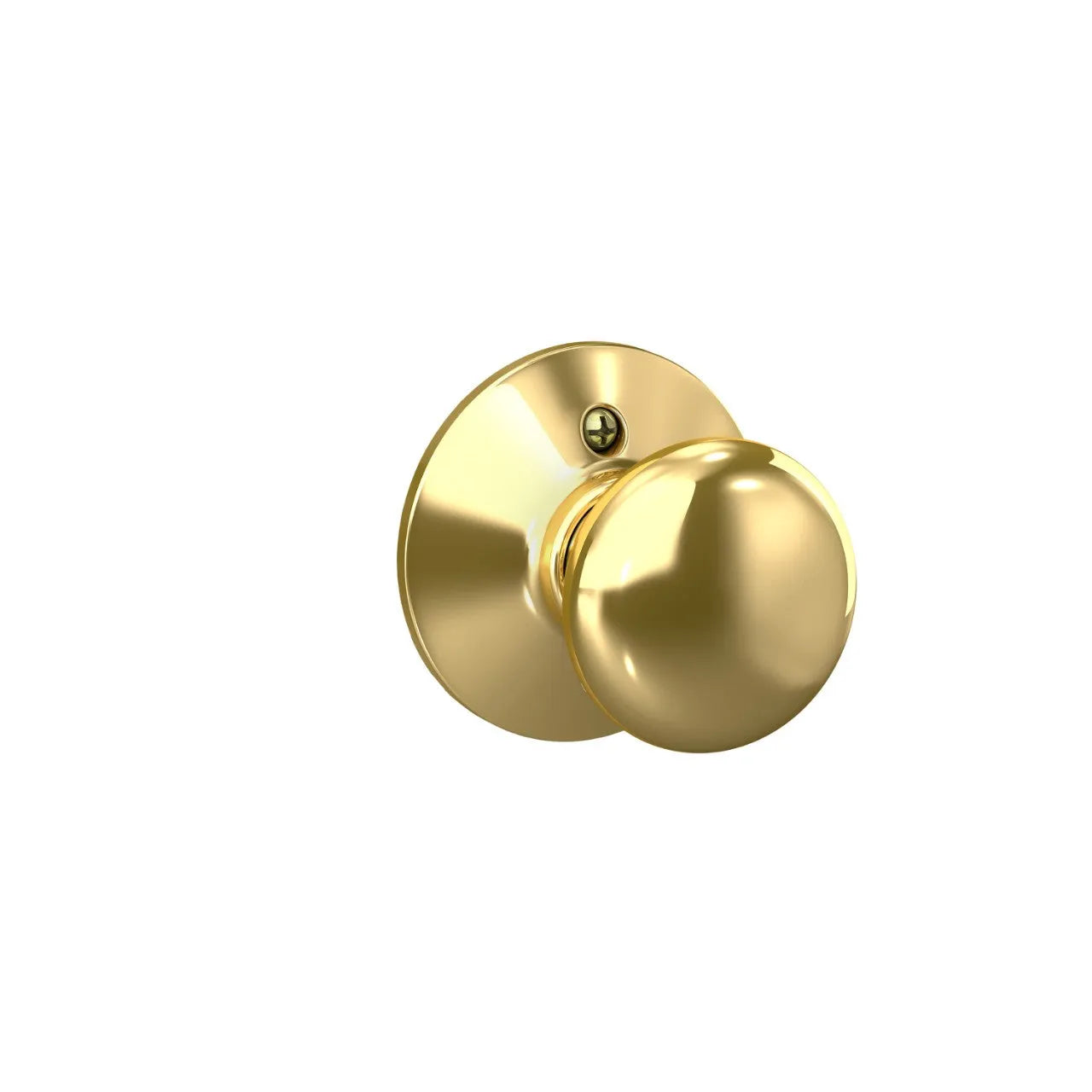 Schlage Plymouth Knob Bright Brass
