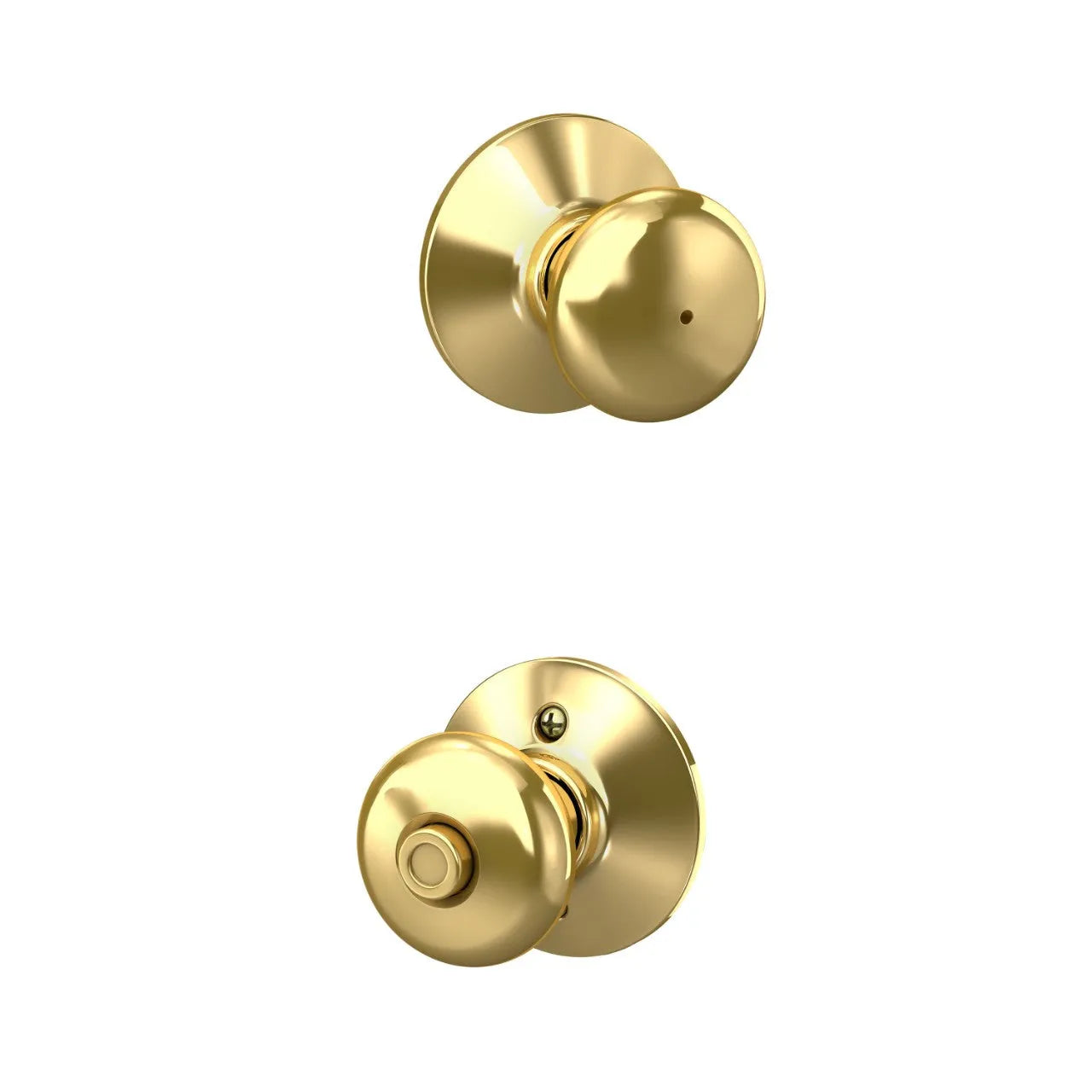 Schlage Plymouth Knob Bright Brass