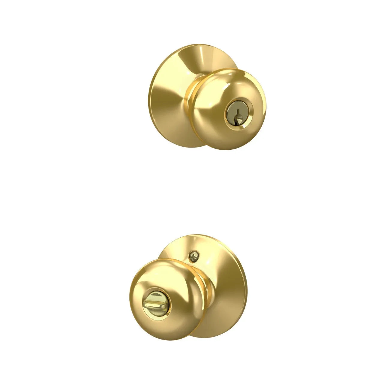 Schlage Plymouth Knob Bright Brass