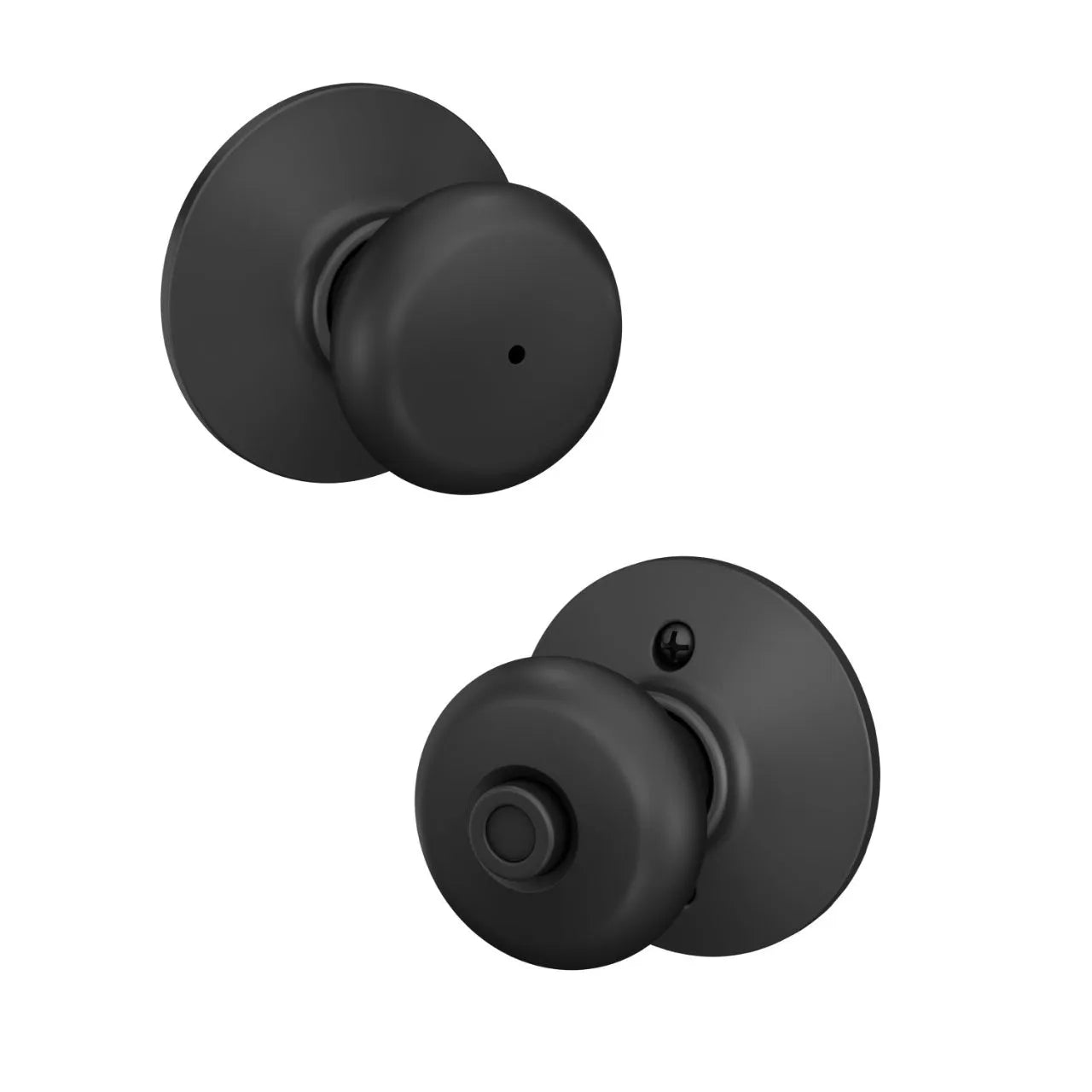 Schlage Plymouth Knob Flat Black