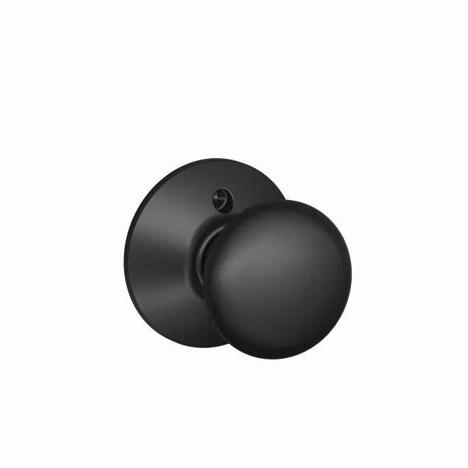 Schlage Plymouth Knob Half Dummy Flat Black