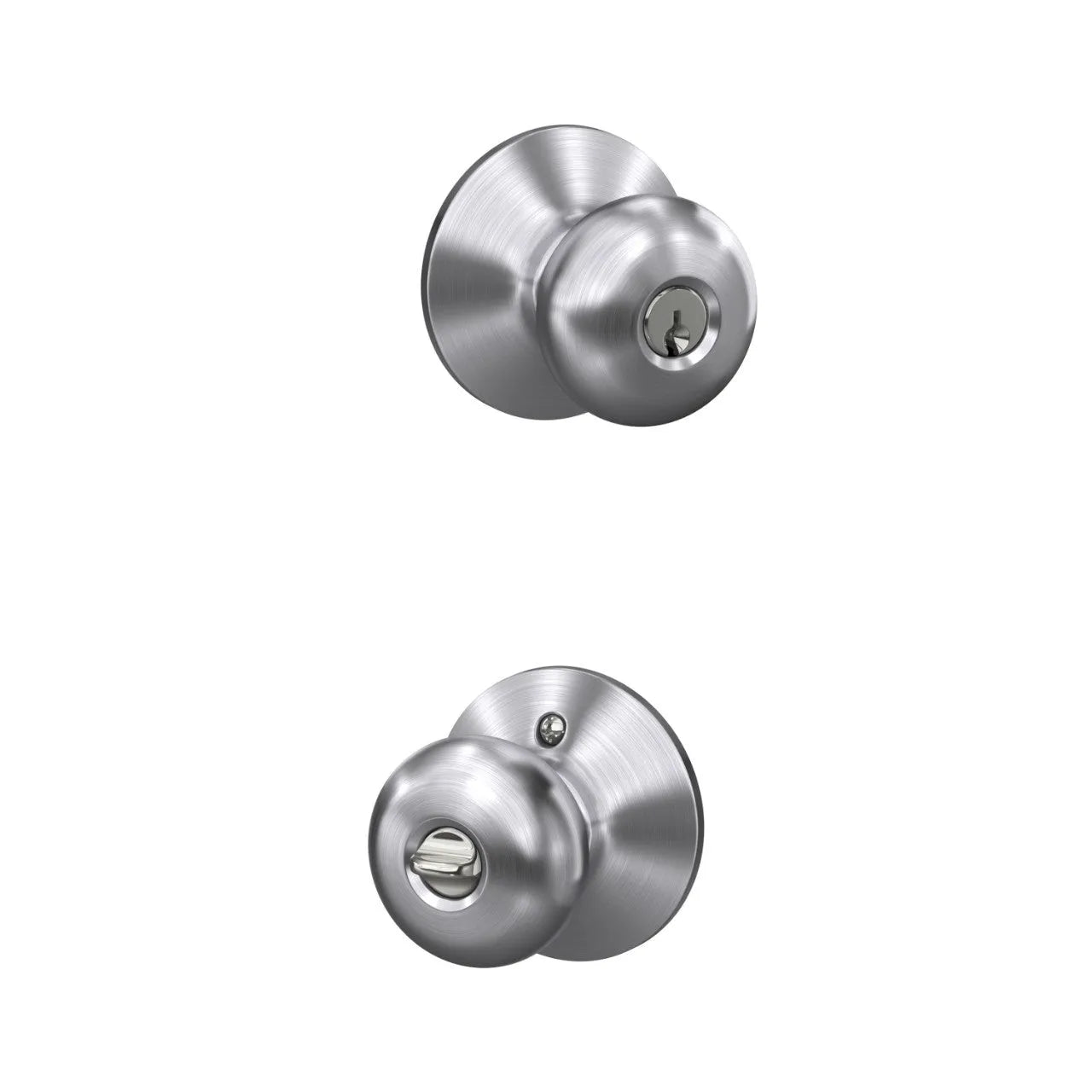 Schlage Plymouth Knob Satin Chrome
