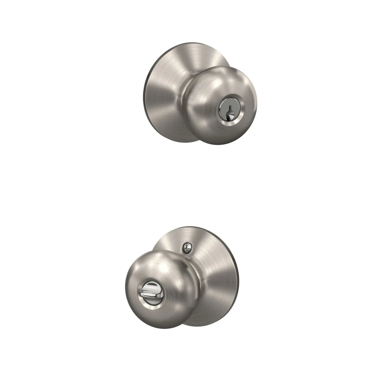 Schlage Plymouth Knob Satin Nickel
