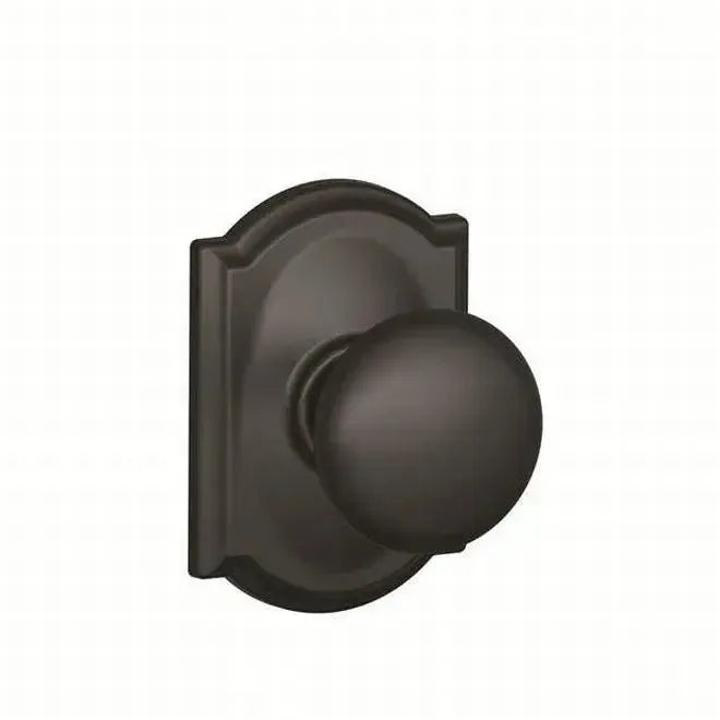 SchlageSchlage Plymouth Knob With Camelot Rosette Dummy Interior Trim - Exterior Handleset Sold Separately in 