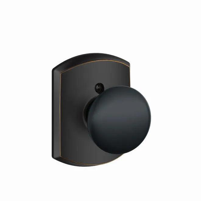 SchlageSchlage Plymouth Knob with Greenwich Rosette in 