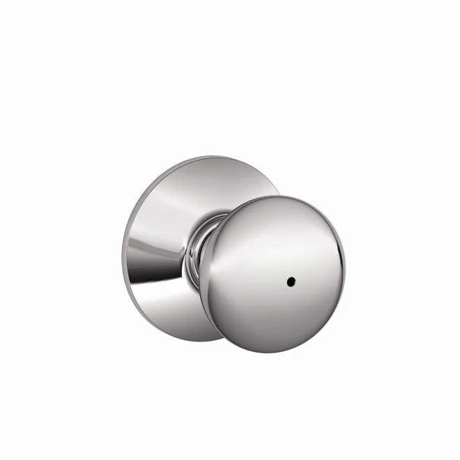 Schlage Plymouth Privacy Knob Bright Chrome