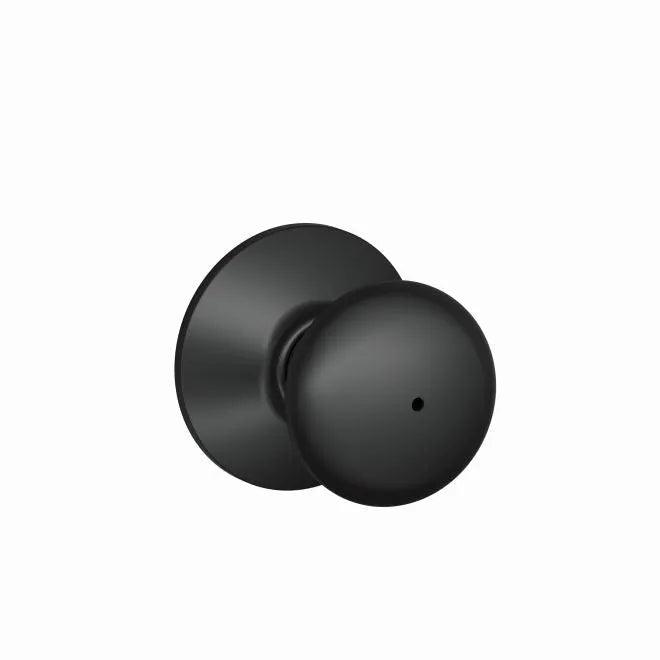 Schlage Plymouth Privacy Knob Flat Black