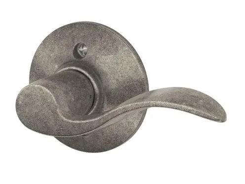 Schlage Right Hand Accent Lever Half Dummy Distressed Nickel