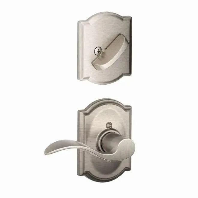 SchlageSchlage Right Hand Accent Lever With Camelot Rosette Interior Active Trim - Exterior Handleset Sold Separately in 