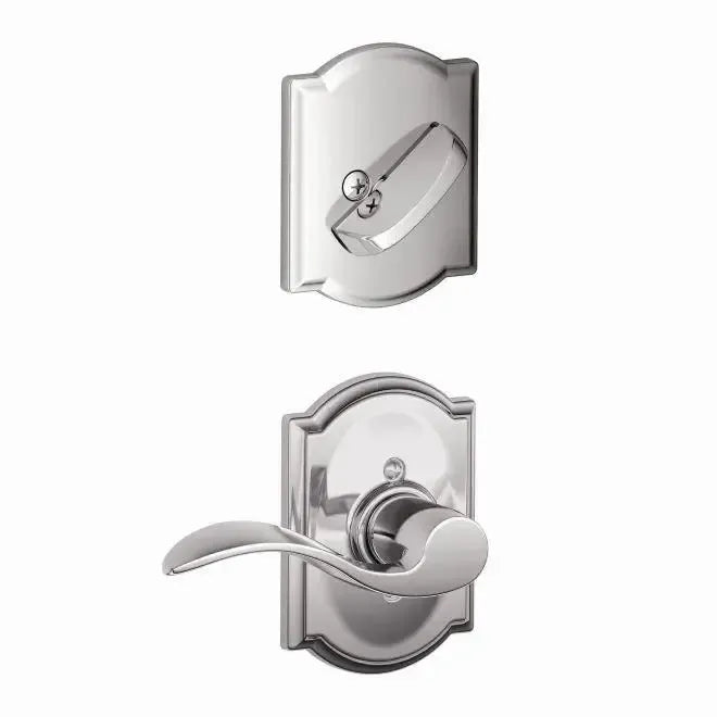 SchlageSchlage Right Hand Accent Lever With Camelot Rosette Interior Active Trim - Exterior Handleset Sold Separately in 
